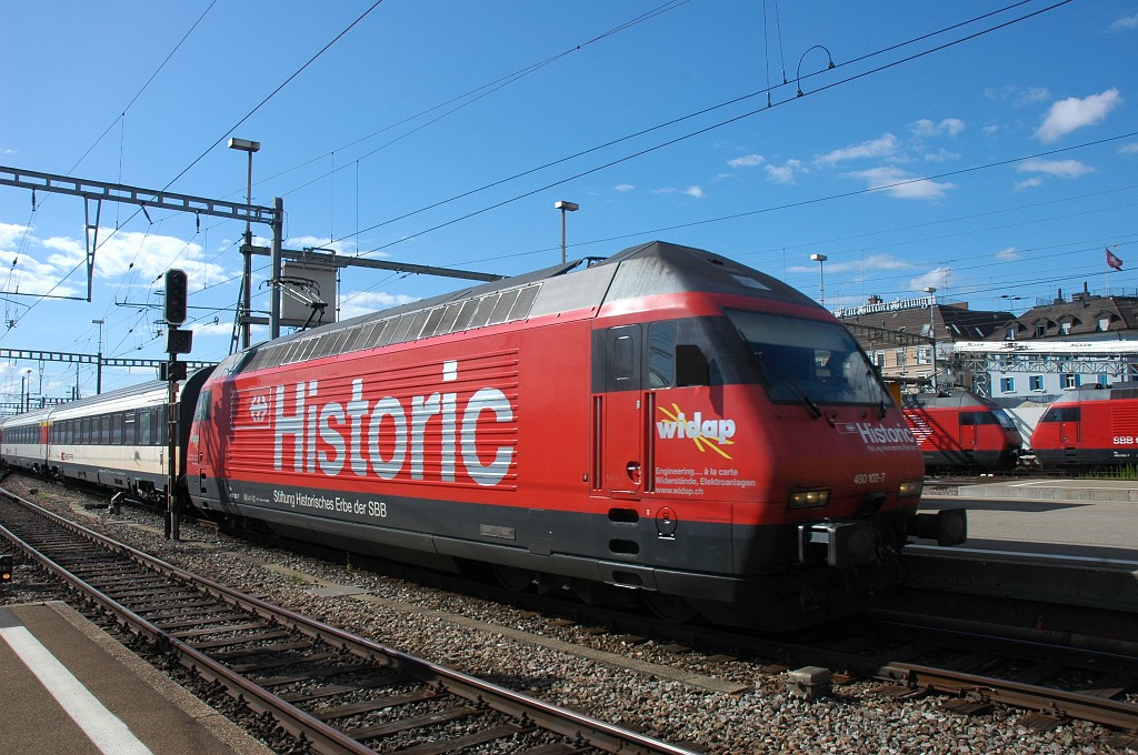 1706-0014-250709.jpg - SBB-CFF Re 460.102-7 «Lägern / SBB Historic» / Zürich HB 25.7.2009