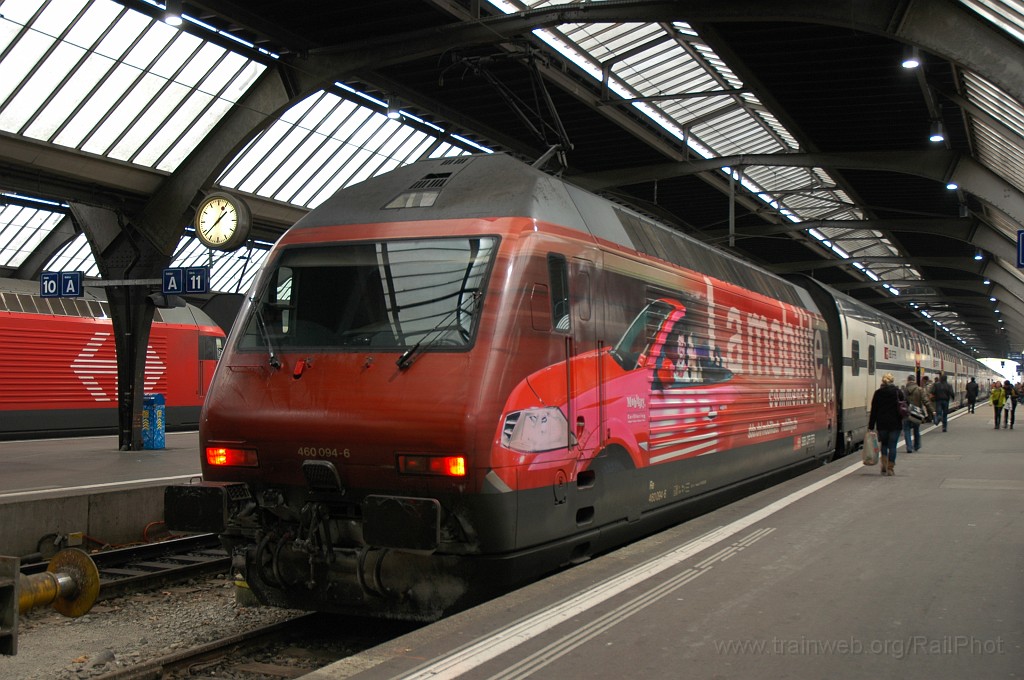 1806-0047-090110.jpg - SBB-CFF Re 460.094-6 «Rätia / Mobility» / Zürich HB 9.1.2010