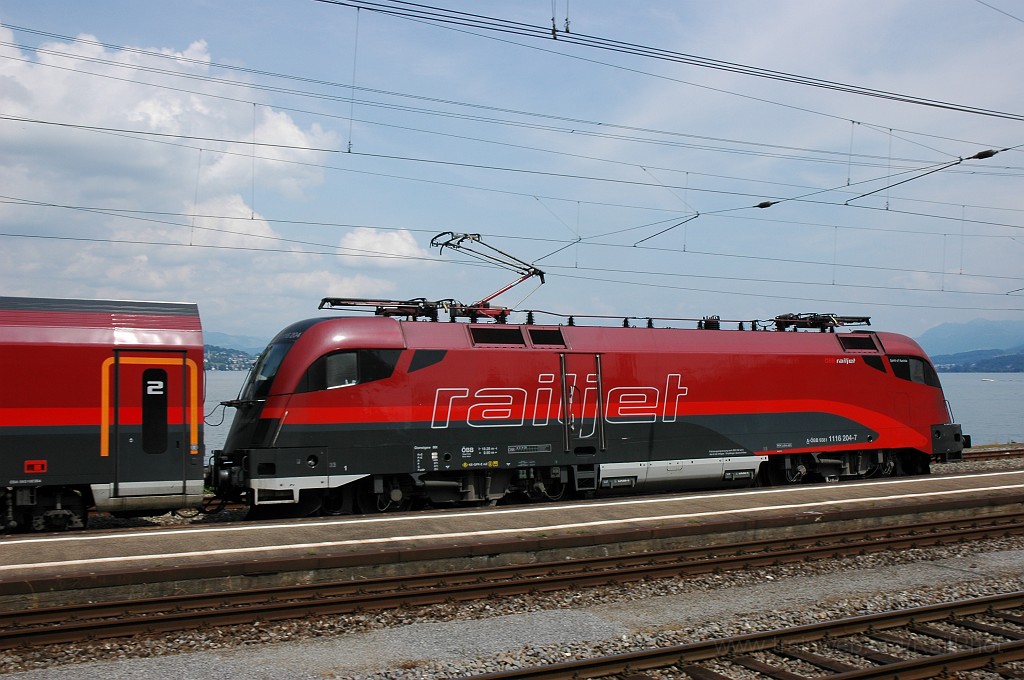 1921-0003-060710.jpg - ÖBB 1116.204-7 «Spirit of Austria» / Wädenswil 6.7.2010