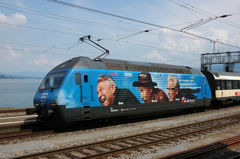 1921-0039-060710.jpg - SBB-CFF Re 460.076-3 «Leventina / Sergio Benoit et Beat» / Wädenswil 6.7.2010