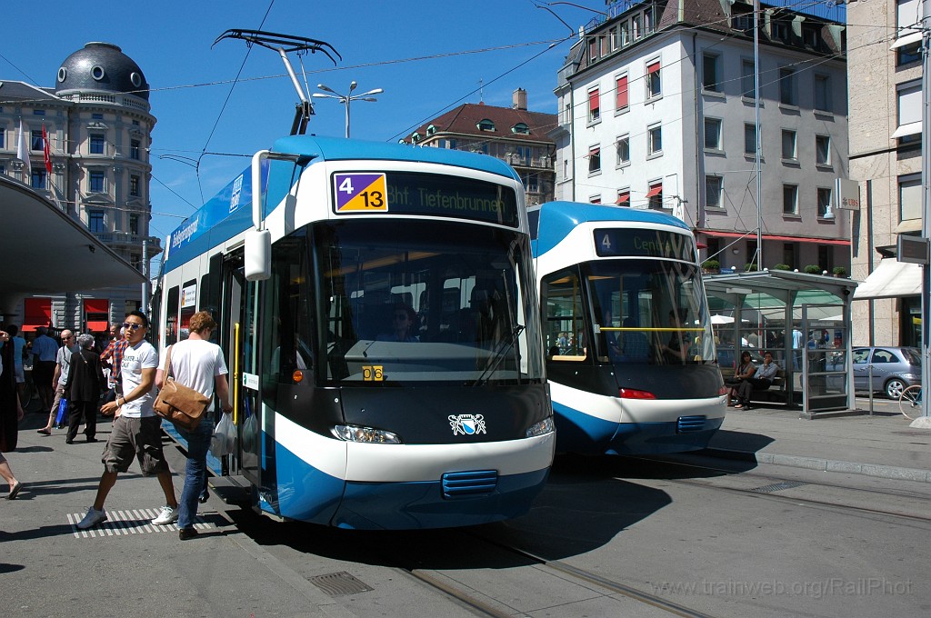 1958-0019-310710.jpg - VBZ Be 5/6 3010 + 3039 / Bellevue 31.7.2010