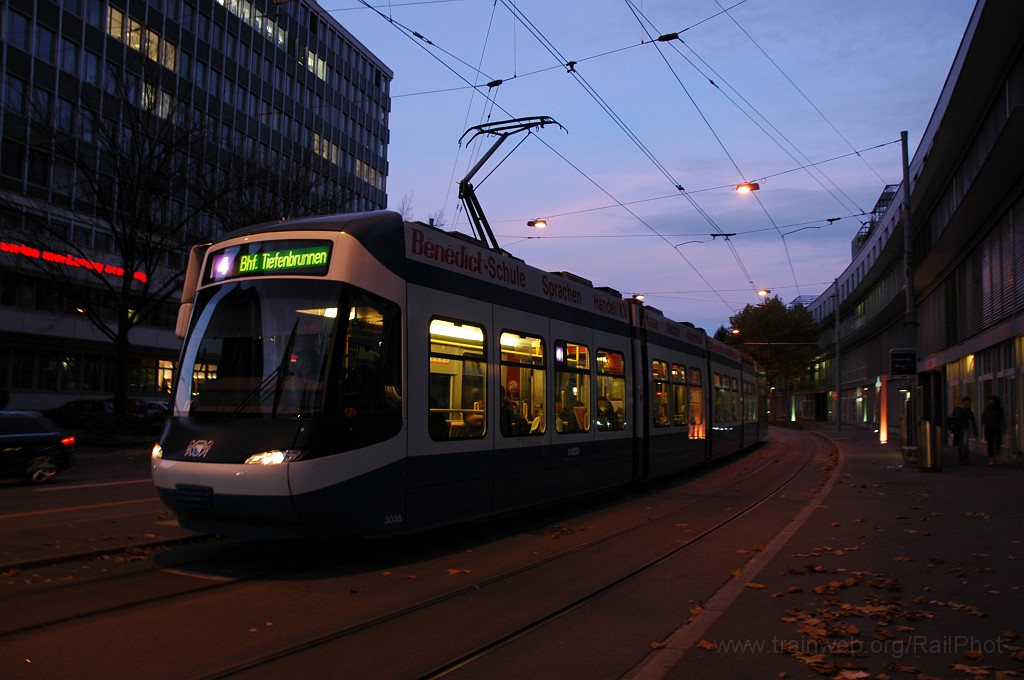 2018-0019-041110.jpg - VBZ Be 5/6 3038 / Fischerweg 4.11.2010