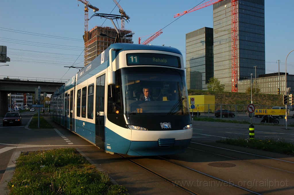 2091-0021-150411.jpg - VBZ Be 5/6 3055 / Messe Hallenstadion 15.4.2011