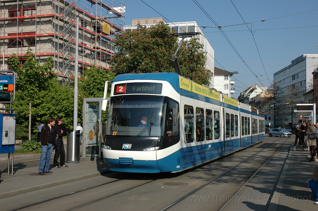 2093-0012-190411.jpg - VBZ Be 5/6 3001 / Kalkbreite 19.4.2011