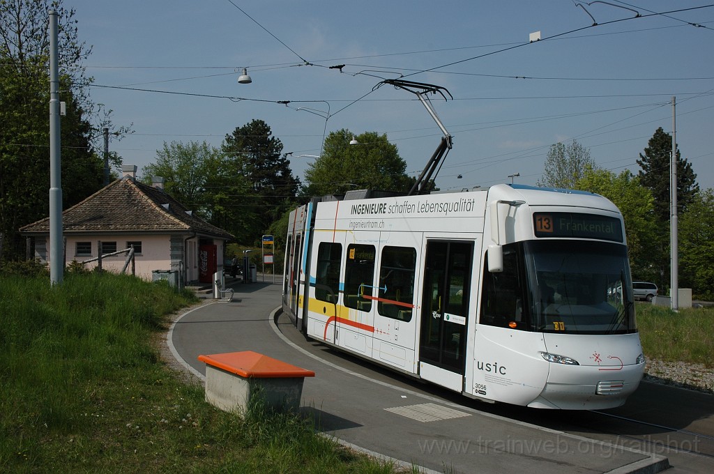 2097-0003-210411.jpg - VBZ Be 5/6 3056 «Ingenieurtram» / Albisgütli 21.4.2011