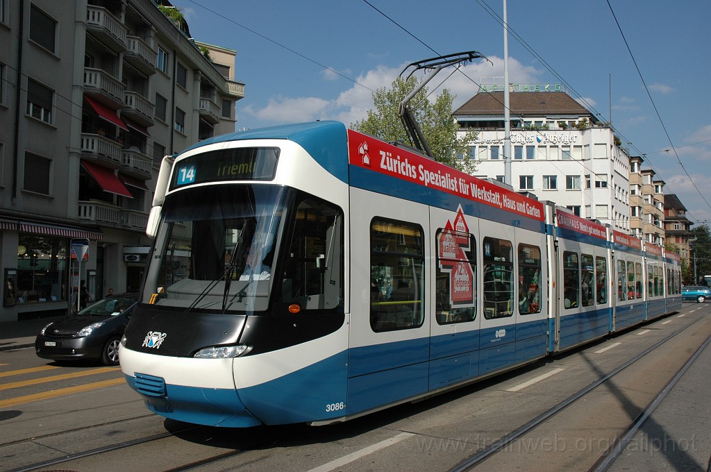 2100-0045-260411.jpg - VBZ Be 5/6 3086 / Goldbrunnenplatz 26.4.2011
