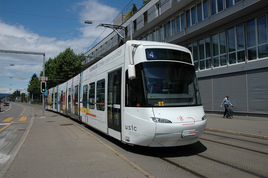 2129-0038-060611.jpg - VBZ Be 5/6 3056 «Ingenieurtram» / Fischerweg 6.6.2011