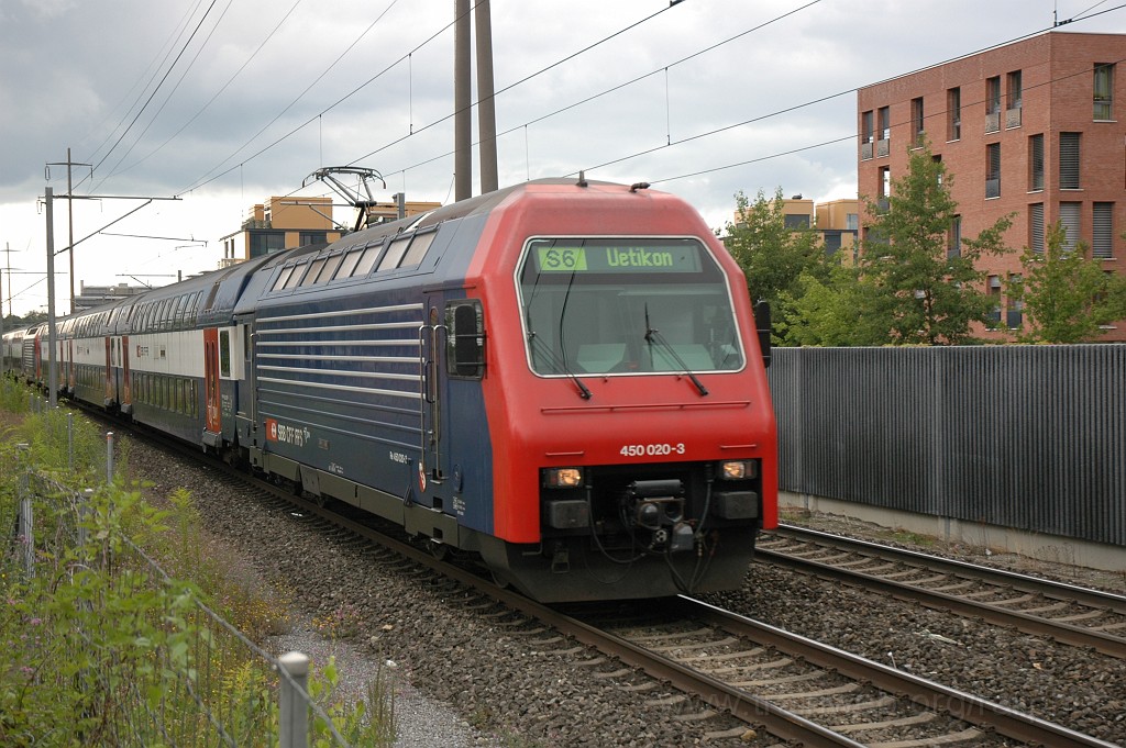 2154-0048-200711.jpg - SBB-CFF Re 450.020-3 «Pfäffikon ZH» / Zürich-Affoltern 20.7.2011