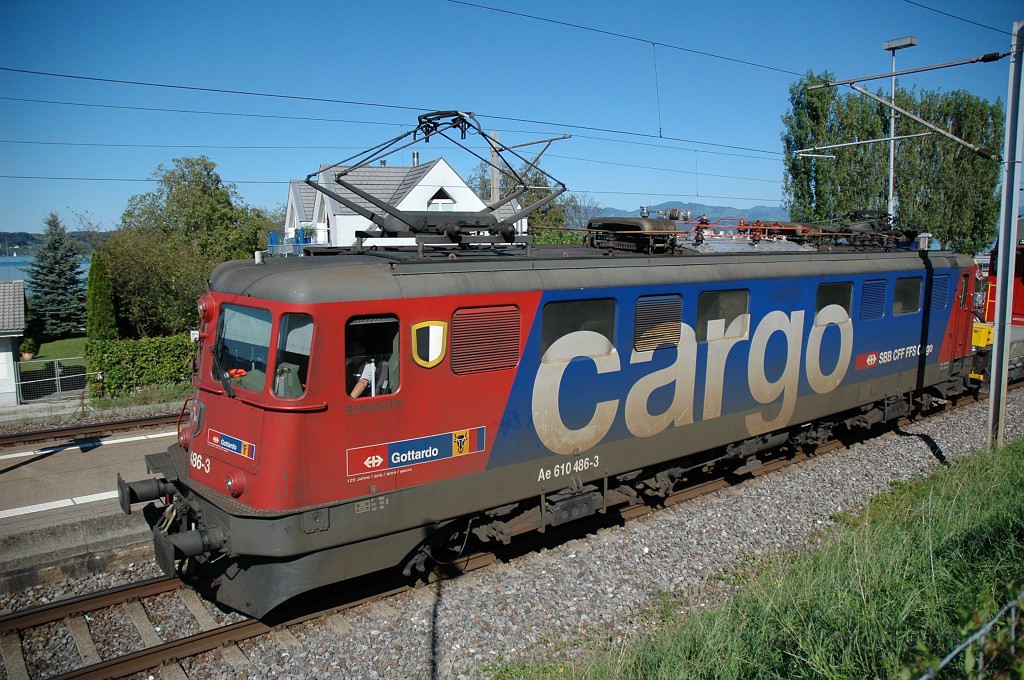 2192-0047-120911.jpg - SBB-CFF Ae 610.486-3 «Burgdorf» / Freienbach 12.9.2011