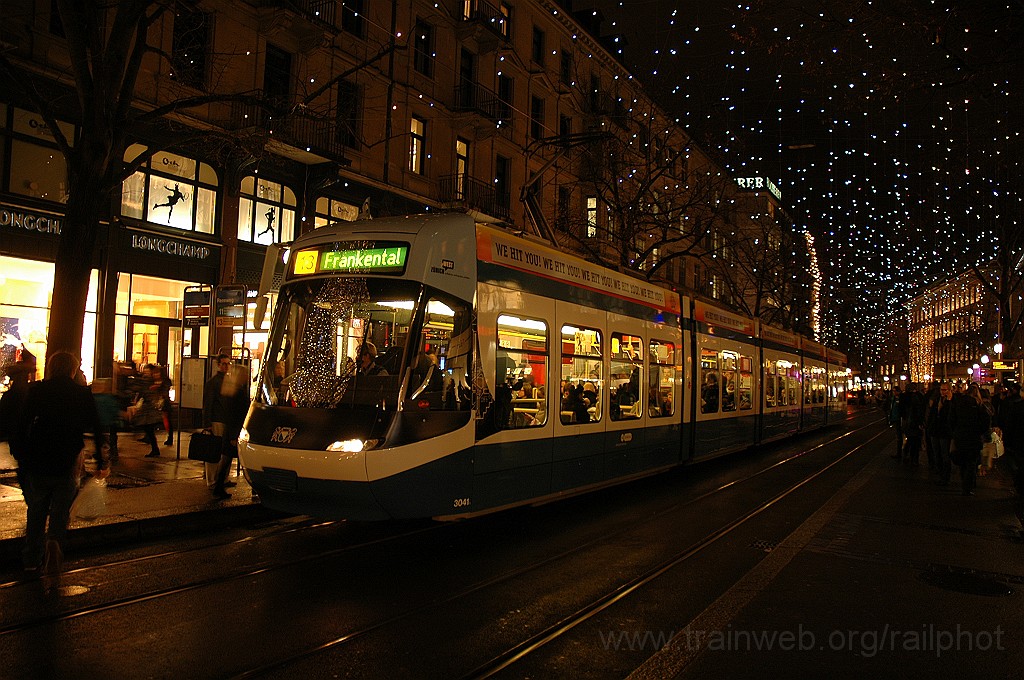 2286-0021-211211.jpg - VBZ Be 5/6 3041 «Tram Zürich West» / Rennweg Augustinergasse 21.12.2011