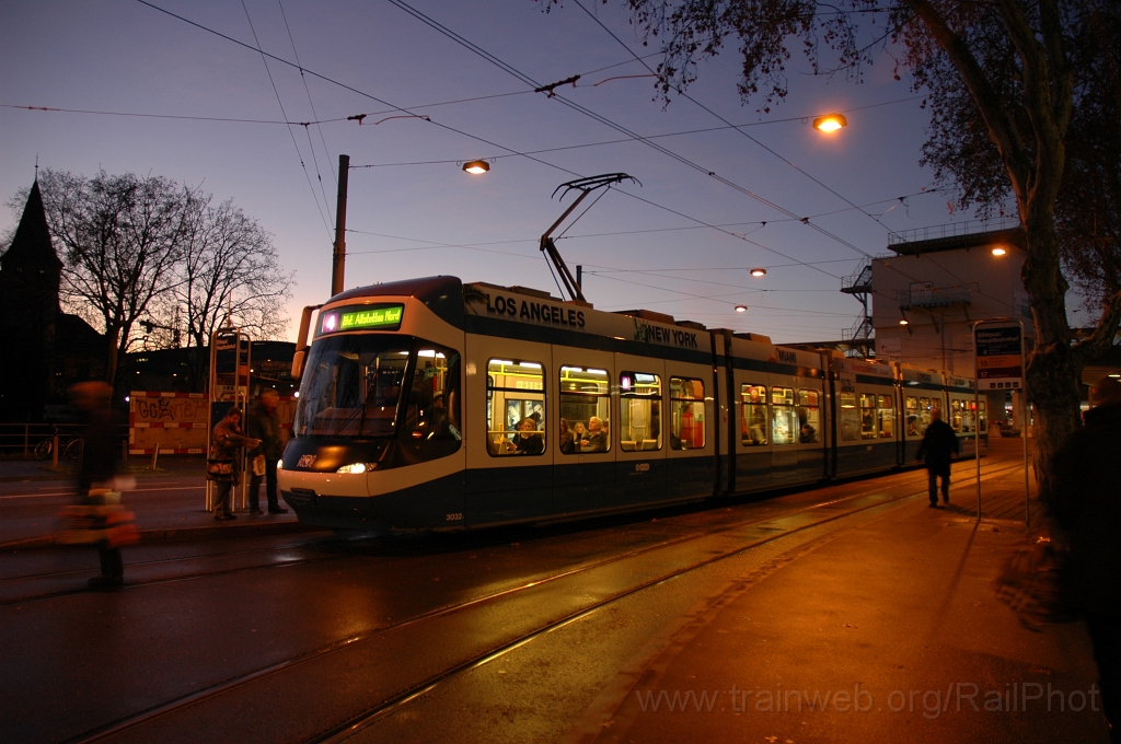2292-0044-030112.jpg - VBZ Be 5/6 3032 / Sihlquai 3.1.2012