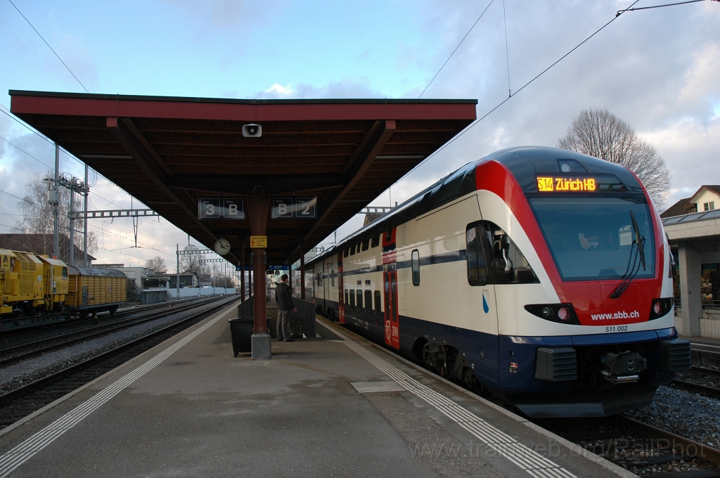 2296-0046-130112.jpg - SBB-CFF RABe 511.002 «Stadt Zürich» / Hinwil 13.1.2012