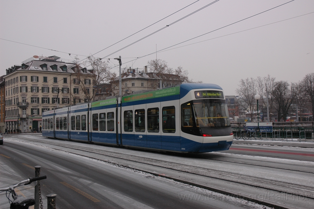 2307-0003-070212.jpg - VBZ Be 5/6 3003 «Tram Zürich West» / Museumstrasse 7.2.2012