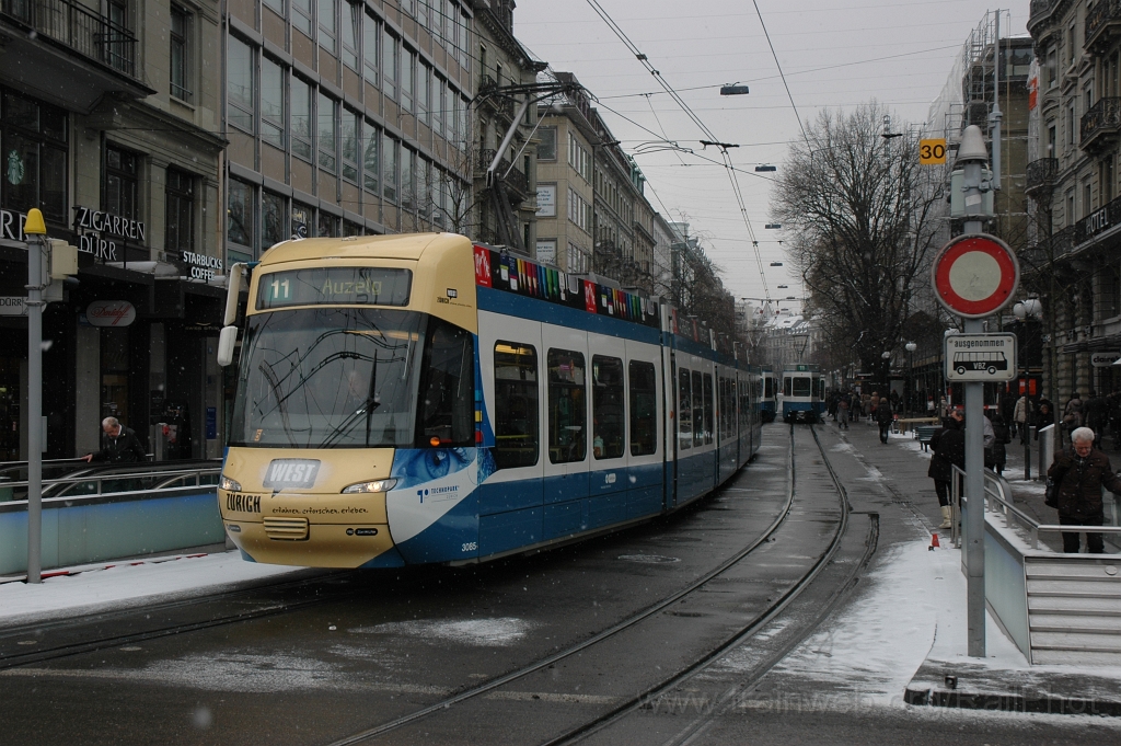 2309-0005-100212.jpg - VBZ Be 5/6 3085 «Tram Zürich West» / Bahnhofplatz 10.2.2012