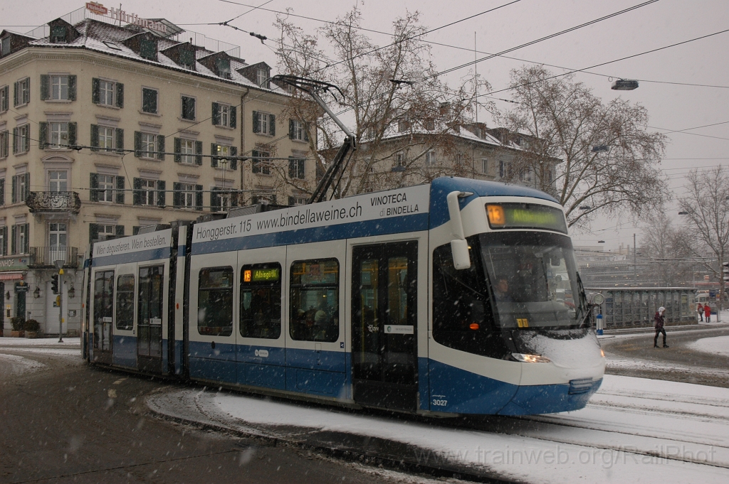 2313-0003-150212.jpg - VBZ Be 5/6 3027 / Sihlquai 15.2.2012