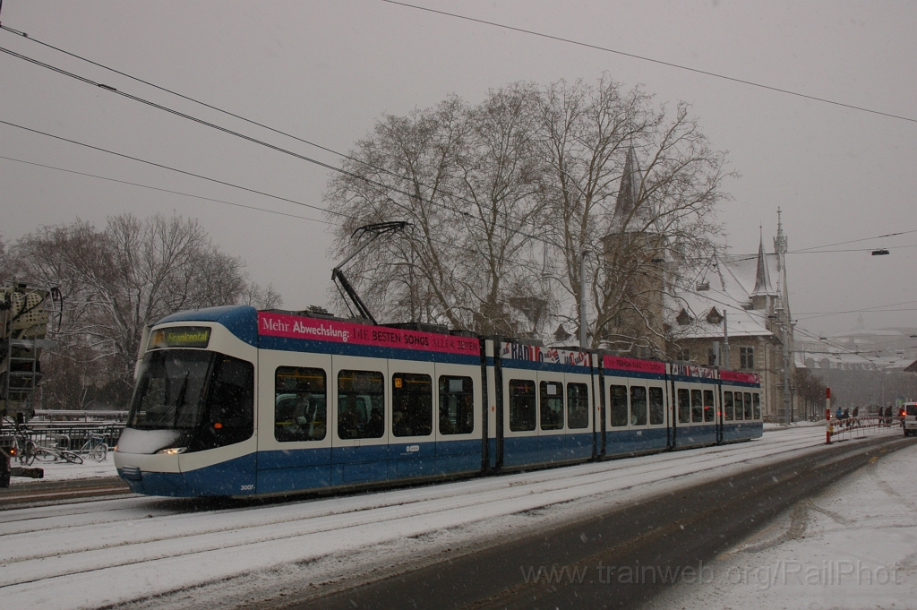 2313-0036-150212.jpg - VBZ Be 5/6 3007 / Sihlquai 15.2.2012