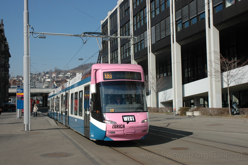 2325-0025-020312.jpg - VBZ Be 5/6 3030 «Tram Zürich West» / Escher-Wyss Platz 2.3.2012