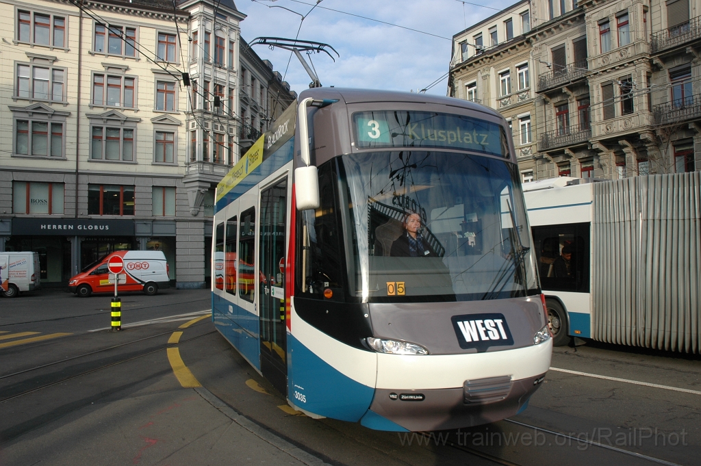 2333-0043-120312.jpg - VBZ Be 5/6 3035 «Tram Zürich West» / Löwenplatz 12.3.2012
