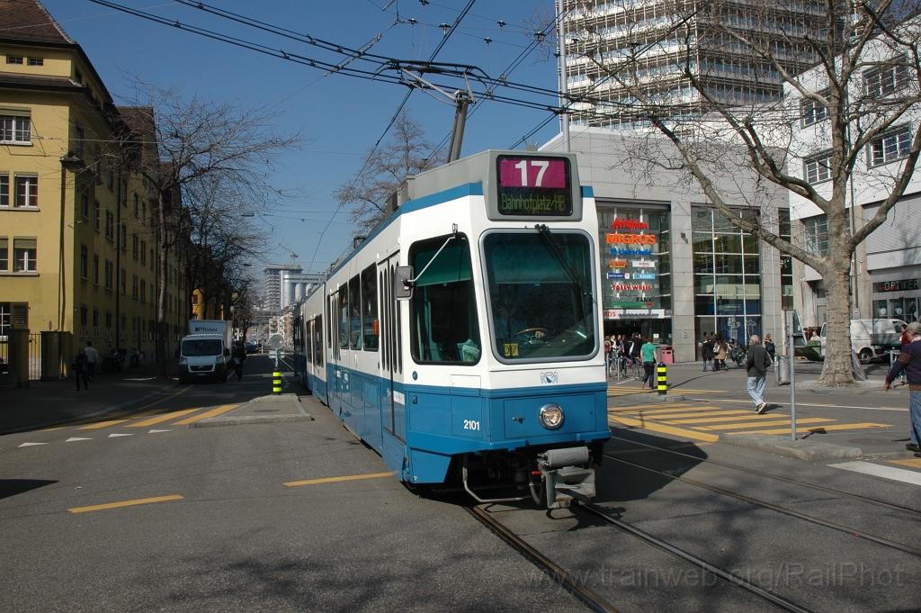 2335-0050-150312.jpg - VBZ Be 4/8 2101 / Limmatplatz 15.3.2012