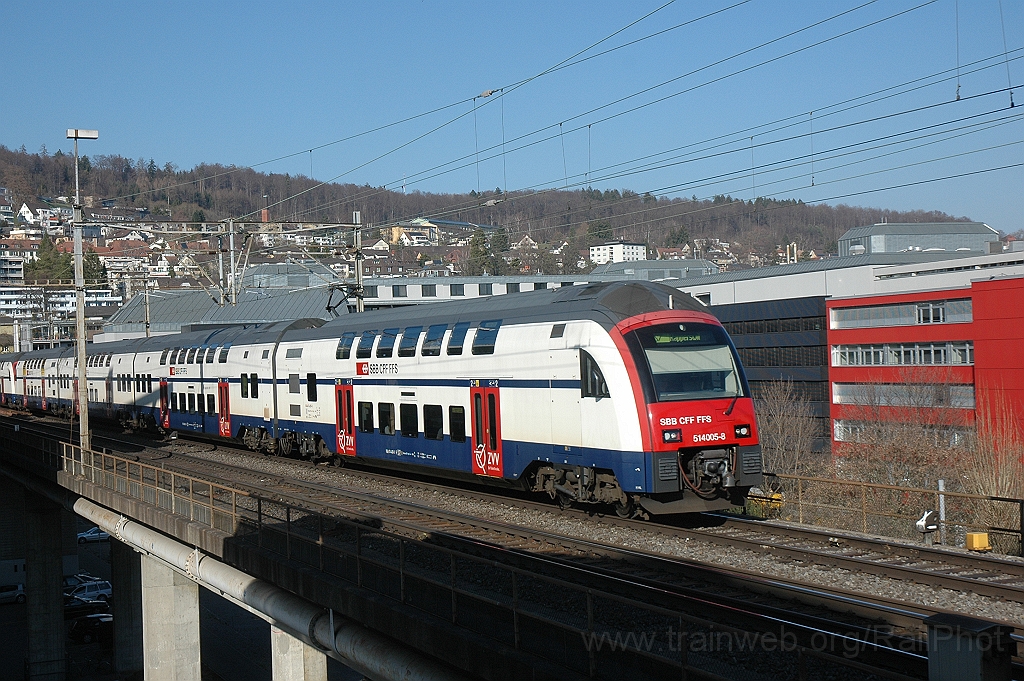 2338-0001-160312.jpg - SBB-CFF RABe 514.005-8 / Zürich (Käferbergbrücke) 16.3.2012