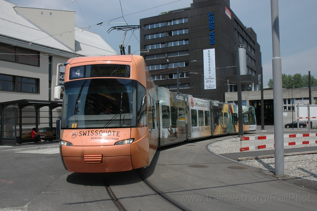 2408-0019-240512.jpg - VBZ Be 5/6 3087 «Swissquote» / Bahnhof Altstetten Nord 24.5.2012
