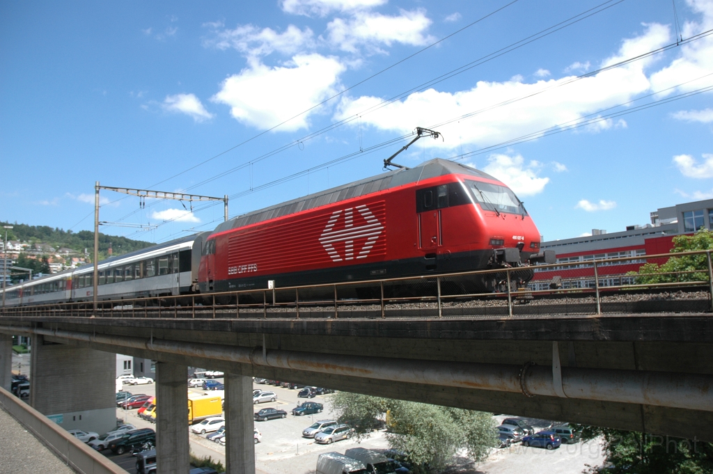 2460-0001-220612.jpg - SBB-CFF Re 460.027-6 «Joggeli» / Zürich (Käferbergbrücke) 22.6.2012