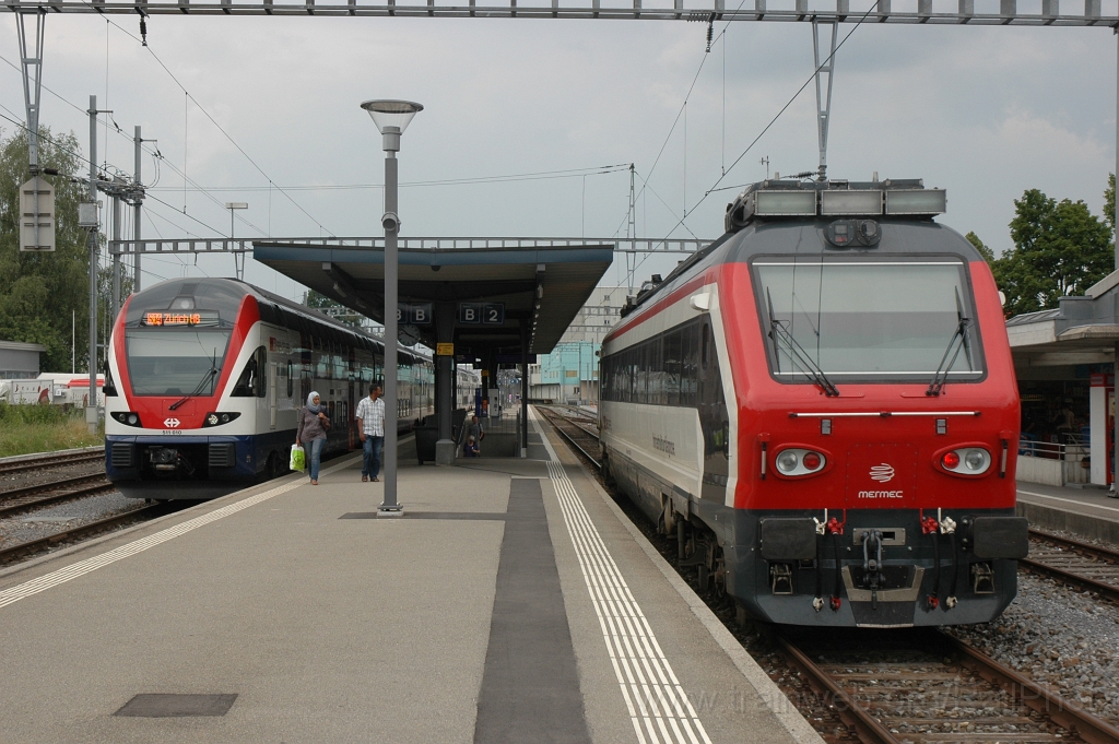 2509-0040-250712.jpg - SBB-CFF XTmass 99 85 9 160 001-5 «MerMec» + RABe 511.010 / Hinwil 25.7.2012
