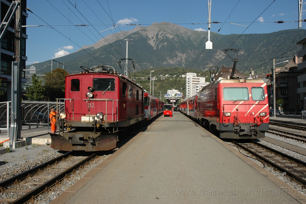 2517-0048-260712.jpg - FO HGe 4/4' 32 + MGB HGe 4/4'' 5 «Mount Fuji» / Brig 26.7.2012