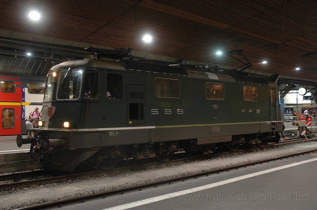 2523-0050-270712.jpg - SBB-CFF Re 4/4'' 11161 / Zürich HB 27.7.2012