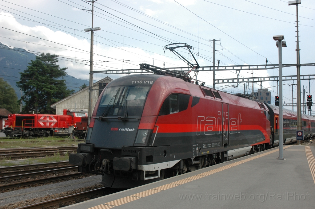 2542-0045-040812.jpg - ÖBB 1116.218-7 «Spirit of Zürich» / Buchs SG 4.8.2012