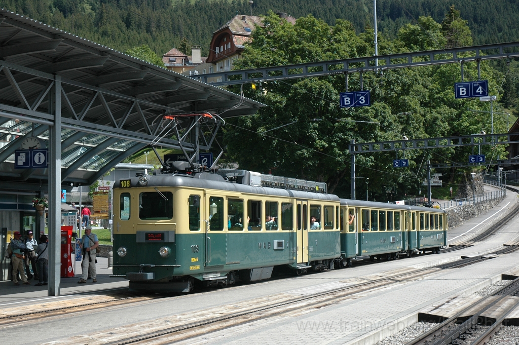 2547-0050-050812.jpg - WAB BDhe 4/4 108 + Bt 261 + Bt 272 / Wengen 5.8.2012