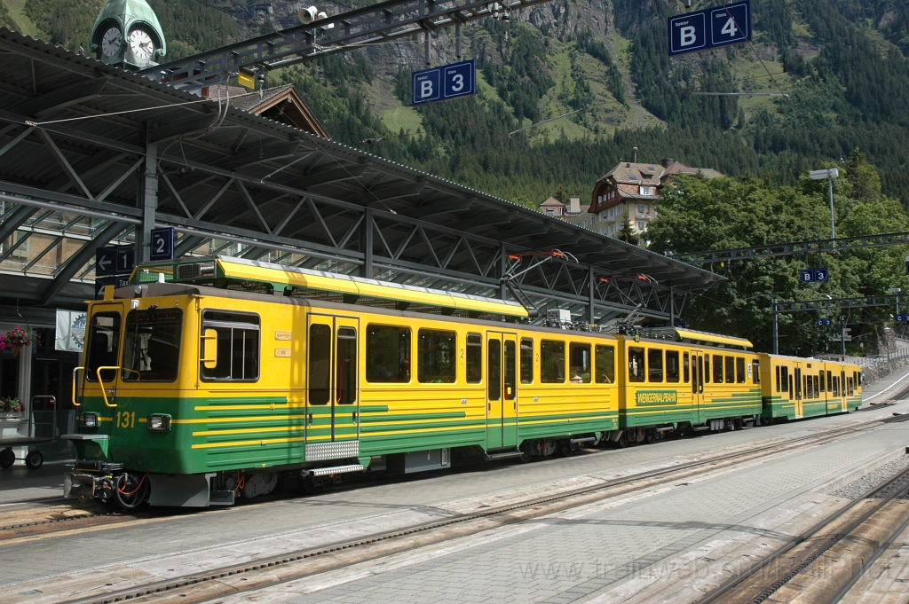 2548-0010-050812.jpg - WAB BDhe 4/8 131 «Lauterbrunnen» + Bt 251 / Wengen 5.8.2012