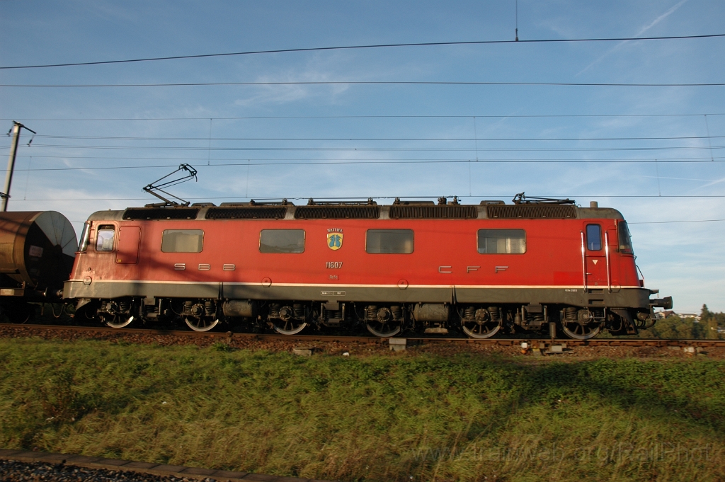2639-0015-051012.jpg - SBB-CFF Re 6/6 11607 «Wattwil» / Killwangen-Spreitenbach 5.10.2012