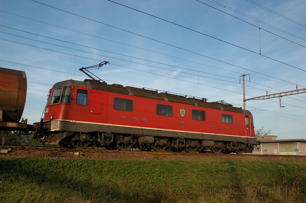 2639-0017-051012.jpg - SBB-CFF Re 6/6 11607 «Wattwil» / Killwangen-Spreitenbach 5.10.2012