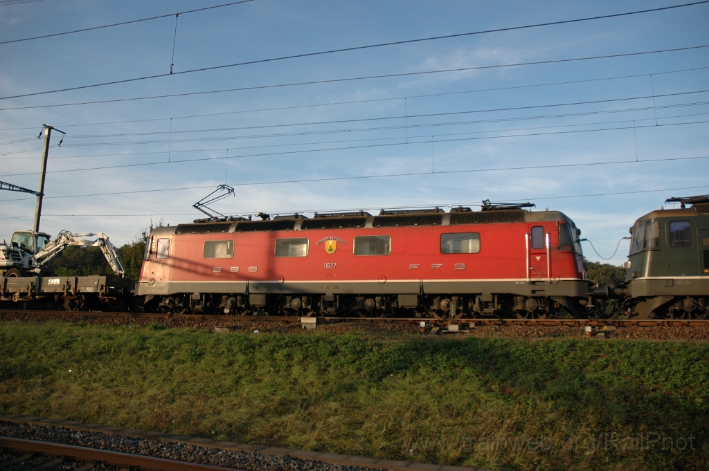 2639-0033-051012.jpg - SBB-CFF Re 6/6 11677 «Neuhausen am Rheinfall» / Killwangen-Spreitenbach 5.10.2012