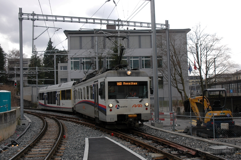 2695-0015-020213.jpg - WSB Be 4/4 23 + ABt 51 "Gränichen" / Aarau 2.2.2013