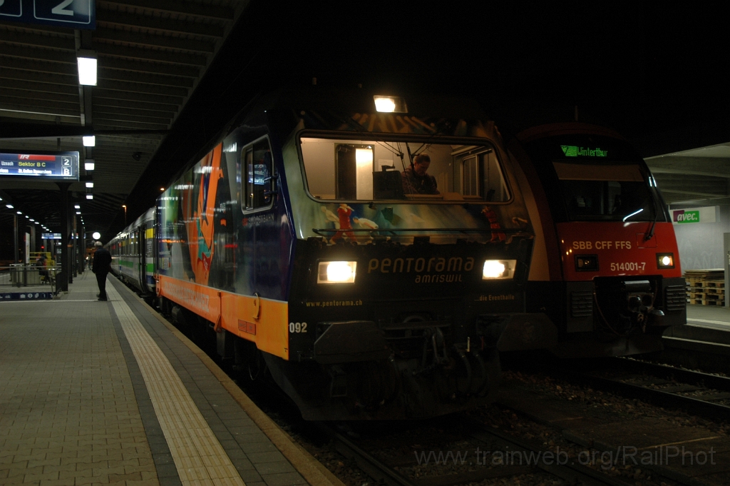 2705-0039-190213.jpg - SOB Re 456.092-6 "Amriswil" + SBB-CFF RABe 514.001-7 / Rapperswil 19.2.2013