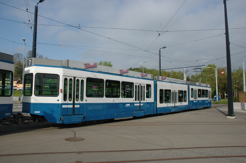 2780-0025-030513.jpg - VBZ Be 4/8 2105 / Bahnhof Stettbach 3.5.2013