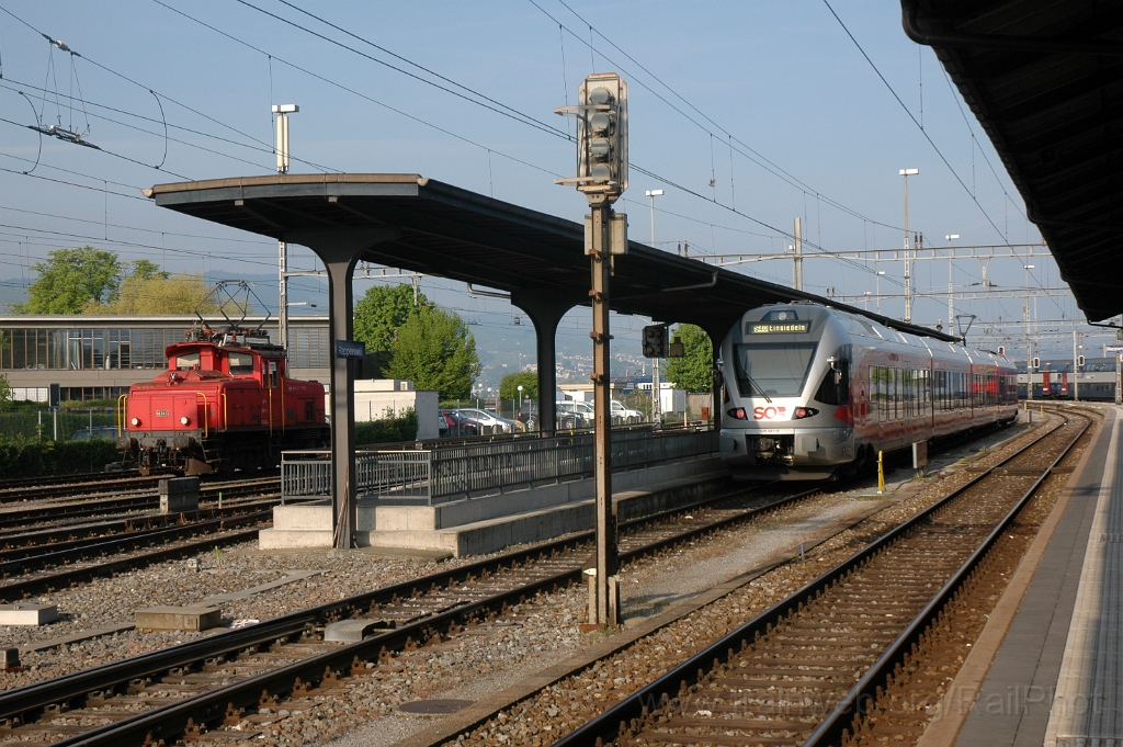 2791-0012-060513.jpg - SBB-CFF Ee 3/3 16383 + SOB RABe 526.041-9 / Rapperswil 6.5.2013