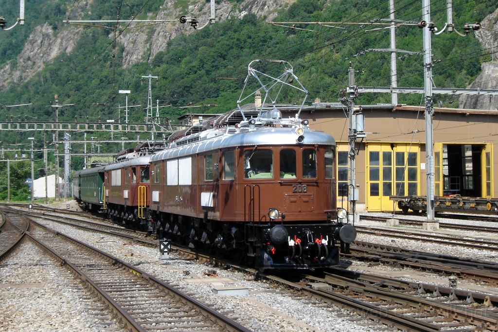 2864-0010-150713.jpg - BLS Ae 6/8 208 + 205 / Brig 15.7.2013