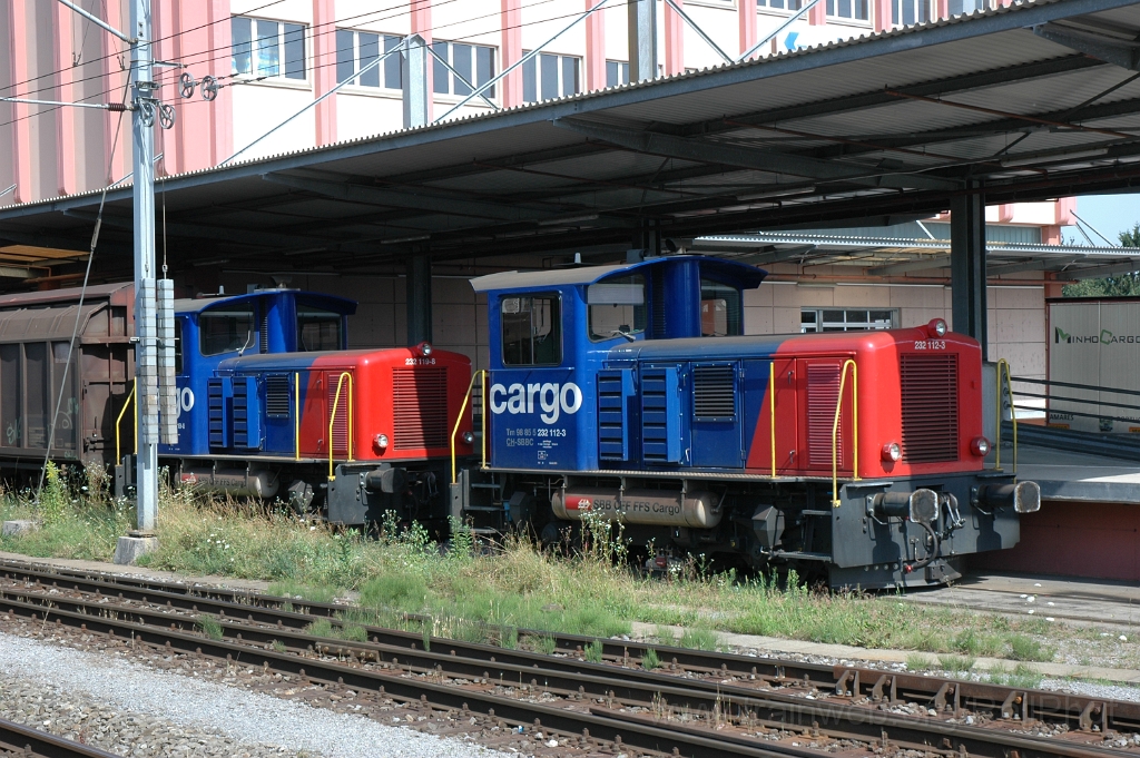 2887-0009-030813.jpg - SBB-CFF Tm 232.119-8 + 112-3 / St.Margrethen 3.8.2013