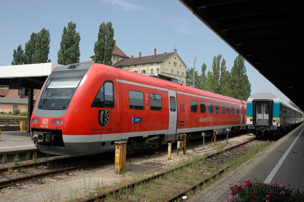 2892-0044-030813.jpg - DBAG 612.574 «Immenstadt i.Allgäu» / Lindau Hbf 3.8.2013