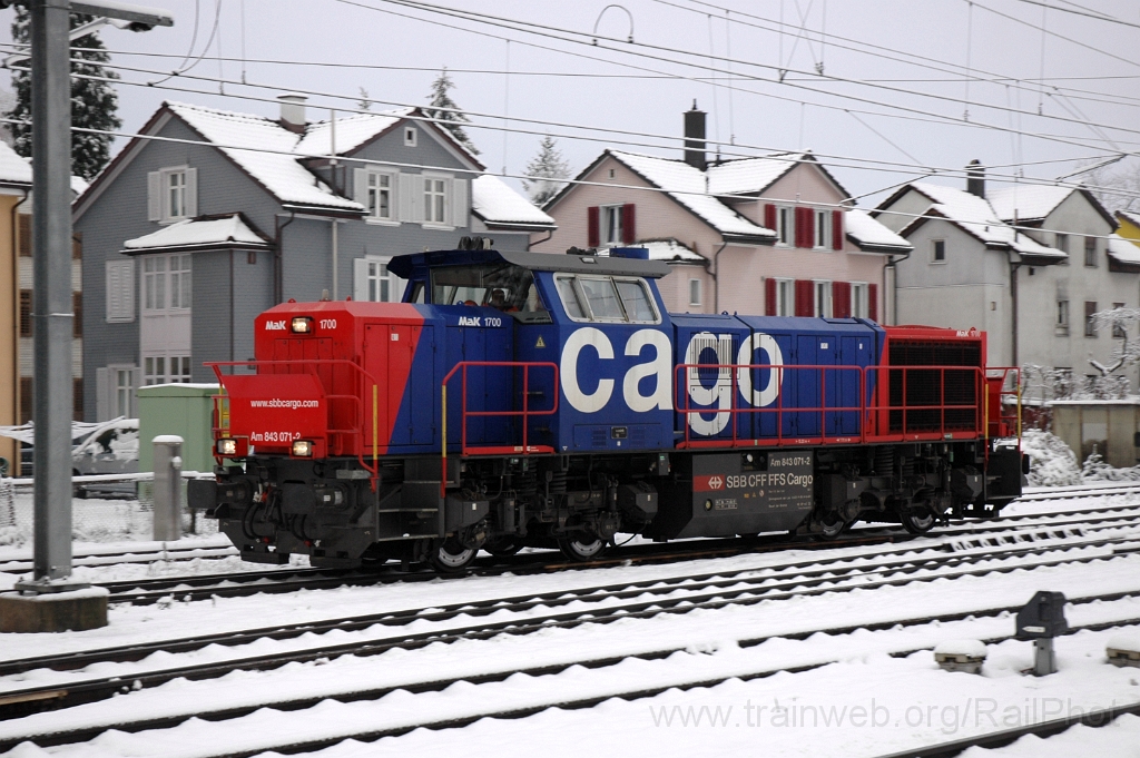 3011-0040-221113.jpg - SBB-CFF Am 843.071-2 / Wil 22.11.2013