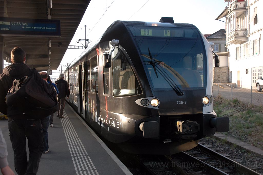 3052-0007-270314.jpg - Thurbo RABe 526.725-7 "Festspiele St.Gallen" / Wattwil 27.3.2014