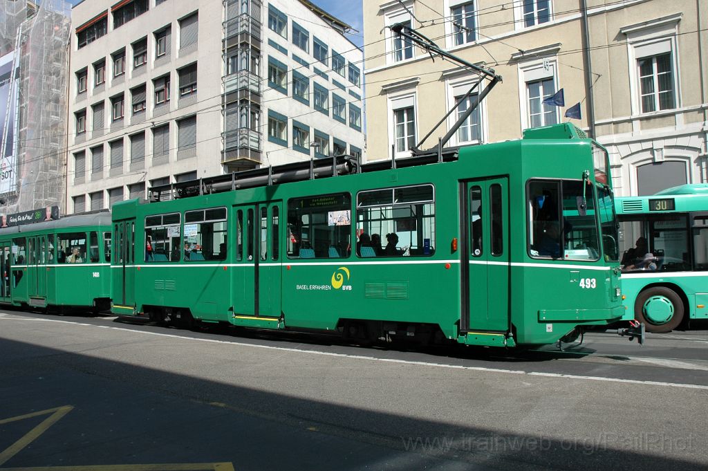 3057-0021-290314.jpg - BVB Be 4/4 493 / Basel Centralbahnplatz 29.3.2014