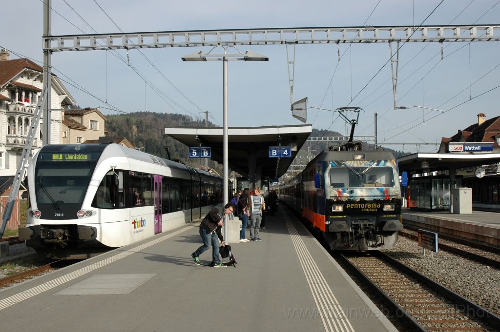 3058-0035-310314.jpg - Thurbo RABe 526.769-5 + SOB Re 456.092-6 "Amriswil" / Wattwil 31.3.2014