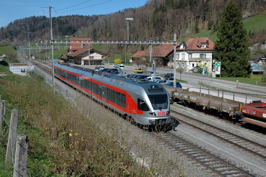 3072-0013-110414.jpg - SOB RABe 526.058-3 "Speer" /  Brunnadern- Neckertal 11.4.2014