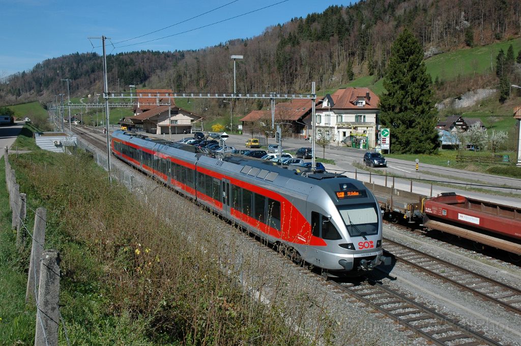 3072-0029-110414.jpg - SOB RABe 526.052-6 "Schnabelsberg" /  Brunnadern- Neckertal 11.4.2014