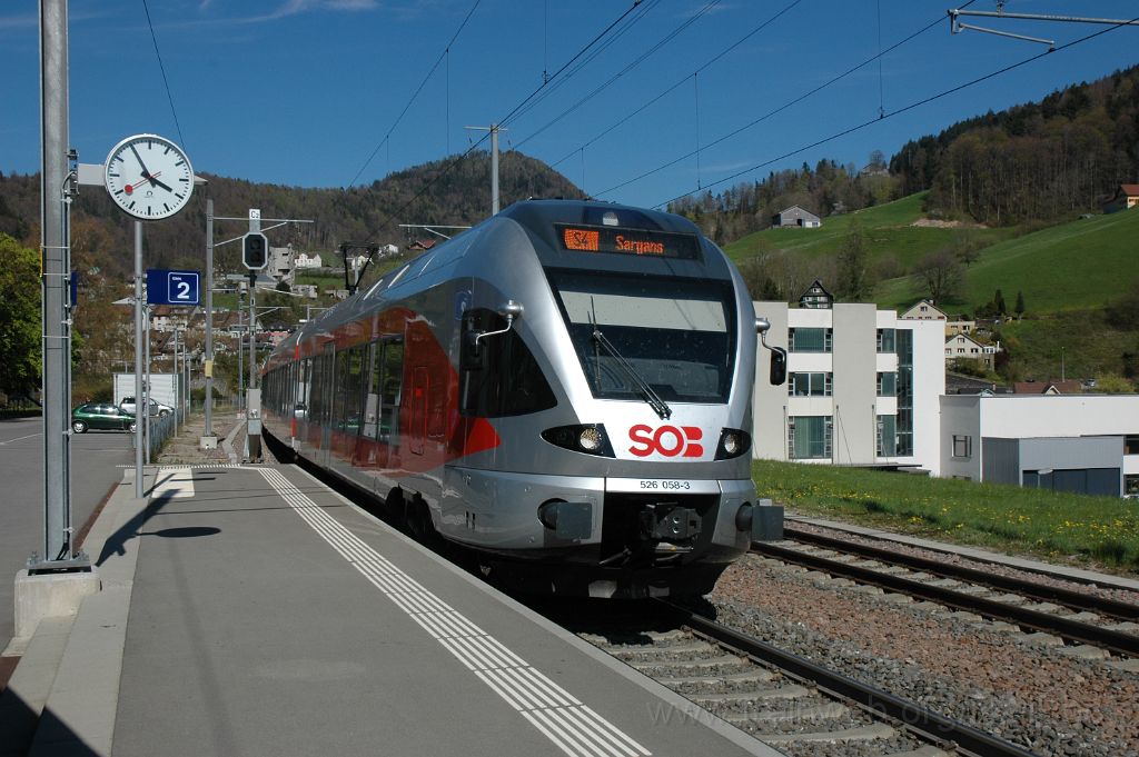 3076-0039-170414.jpg - SOB RABe 526.058-3 "Speer" / Lichtensteig 17.4.2014