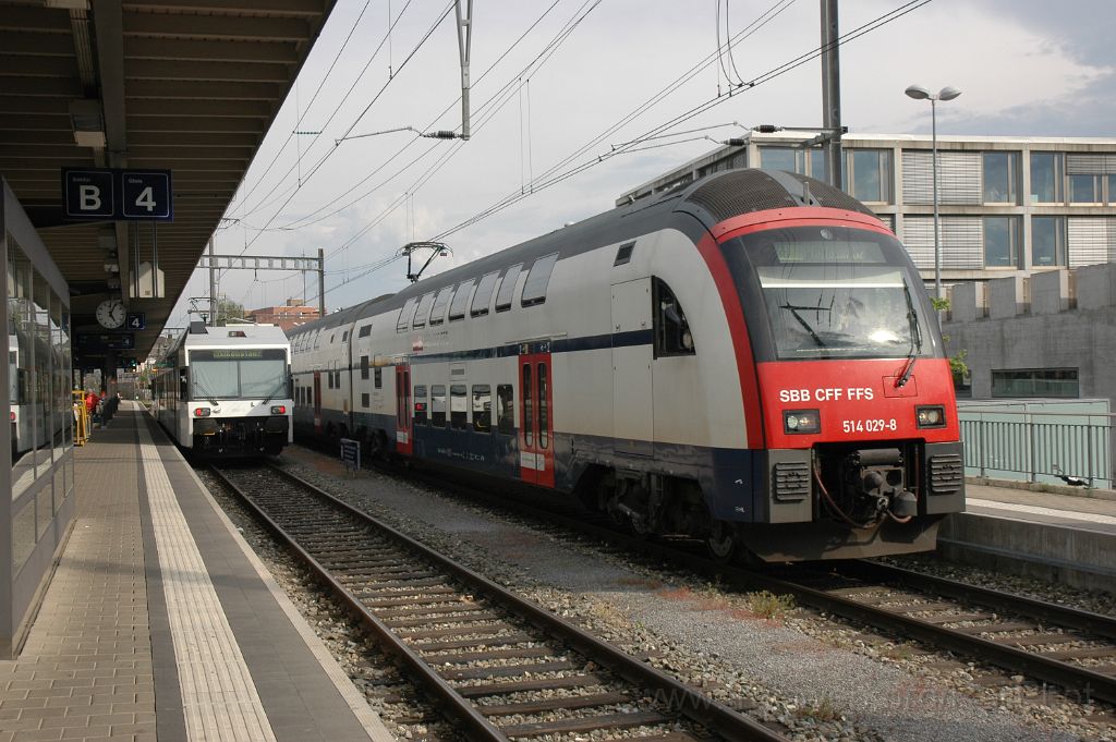 3081-0006-250414.jpg - SBB-CFF RABe 514.029-8 + Thurbo RABe 526.689-5 / Weinfelden 25.4.2014